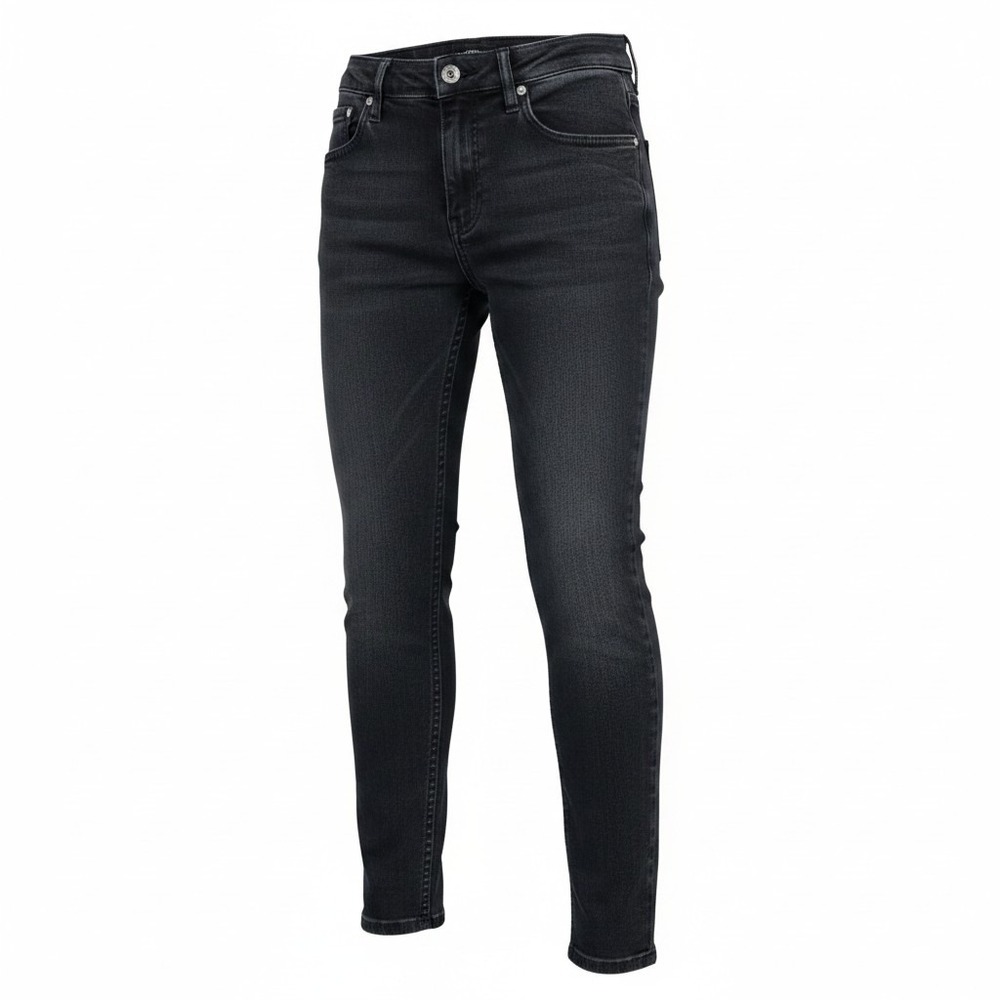 Public Record Big Boy Skinny Fit Black Jeans Boys Stretch Denim Size 10 Medium